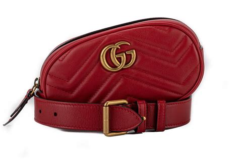 red leather gucci fanny pack|gucci crossbody fanny pack.